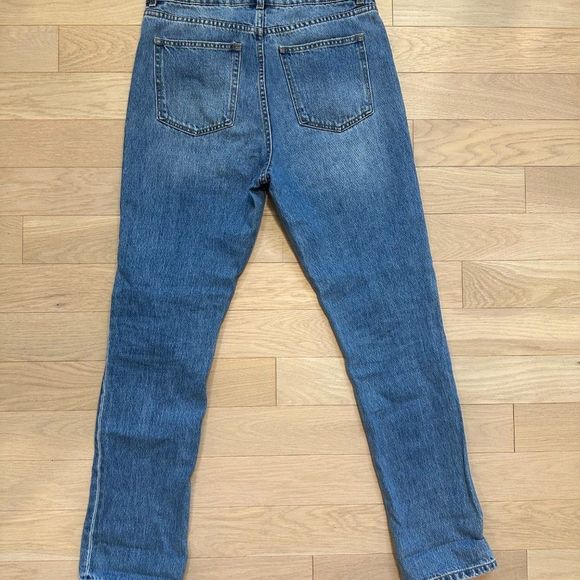 H&M MOM JEANS - 100% cotton - LEVIS LOOK/FEEL. AMAZING QUALITY - Picture 2 of 10